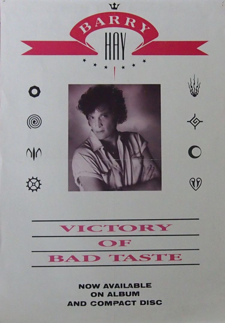 Barry Hay solo album promotion poster 1987 (Collection Edwin Knip)